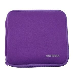Doterra Essential Oil Rollerball Travel Soft Case Holds 10 Purple Roller Bottle